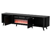 Cama Volare RTV cabinet 200 x 39 x 49 matte black + fireplace