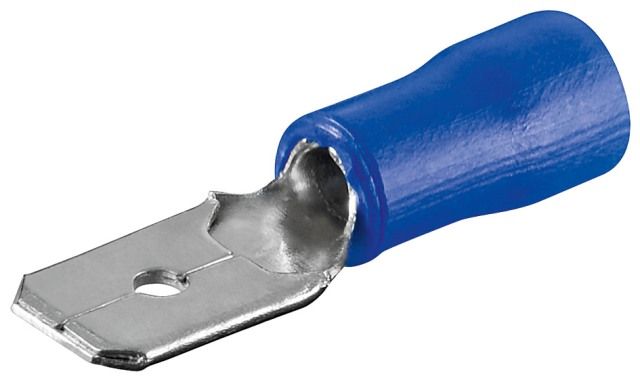 Blue male connector, cable: 1.5-2.5mm², dimensions: 6.4 x 0.8mm, Imax: 15A
Packaging: bulk 100 pcs.