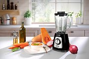 Tefal BlendForce II BL4358 blender 1.25 L Tabletop blender 800 W Black  Brushed steel
