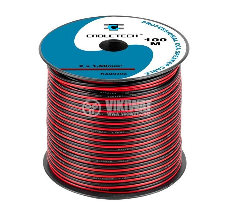 CCA Speaker Cable 1.5mm Black-Red