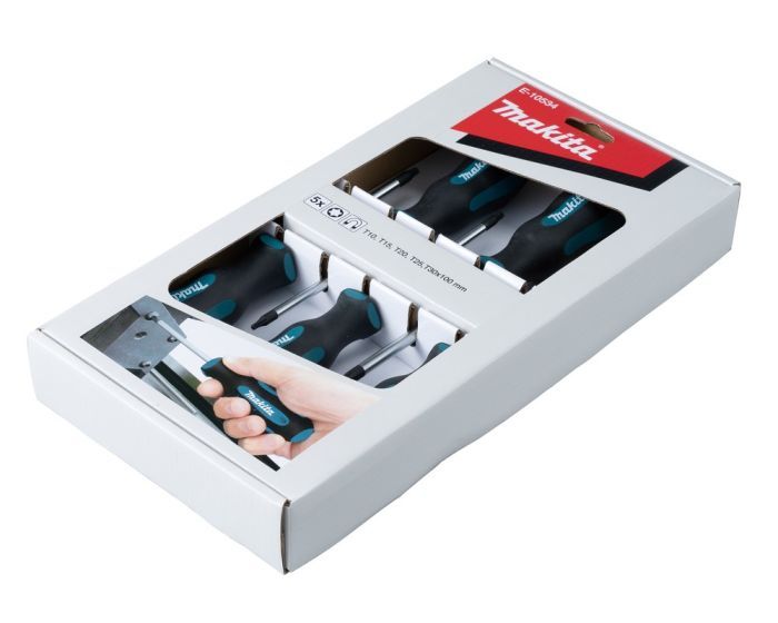 MAKITA SCREWDRIVER SET 5pcs. TORX (T10  T15  T20  T25  T30)