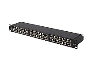 PATCH PANEL 48 PORT 1U 19  CAT.5E FTP SHIELDED BLACK LANBERG