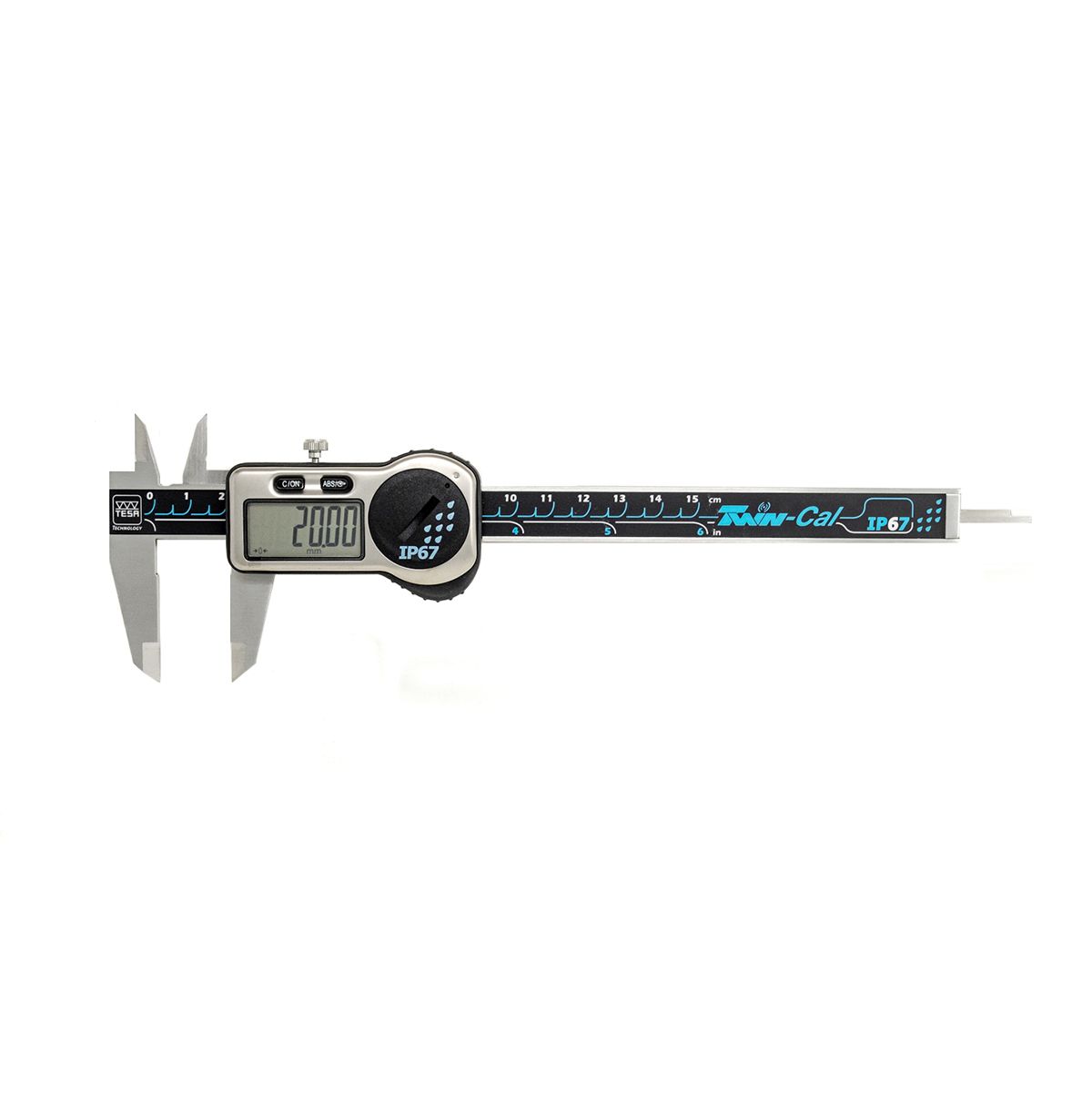 150 DIGIT CALIPER.   6 IP67 3V/SQ TWIN-INCH /CERT.