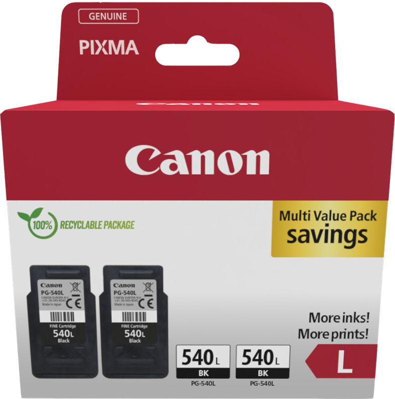 Cartus cerneala Canon 5224B020 ,Negru ,2 x 300 pagini ,Original (PG-540L) 