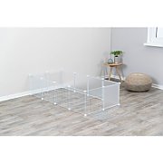 Wybieg domowy  dla kawii domowych/królików  biały  140 x 35 x 70 cm