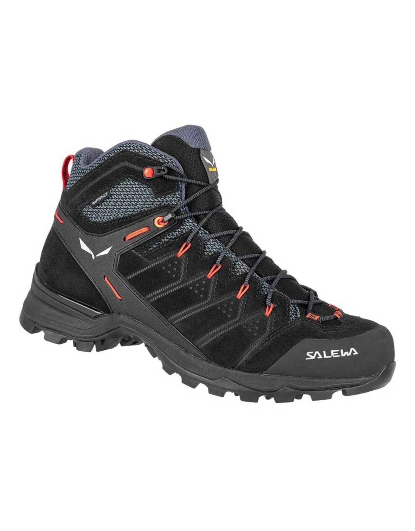Shoes alp mate mid wp-black out-fluo orange-uk 8 (42)