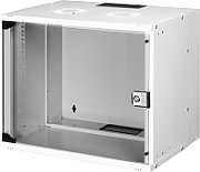 Wall-mounted network cabinet 19  9U  SOHO PRO 460 x 540 x 400 mm  door glass  gray  unfolded  60kg