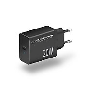 Esperanza EZC104K mains charger 20W Black