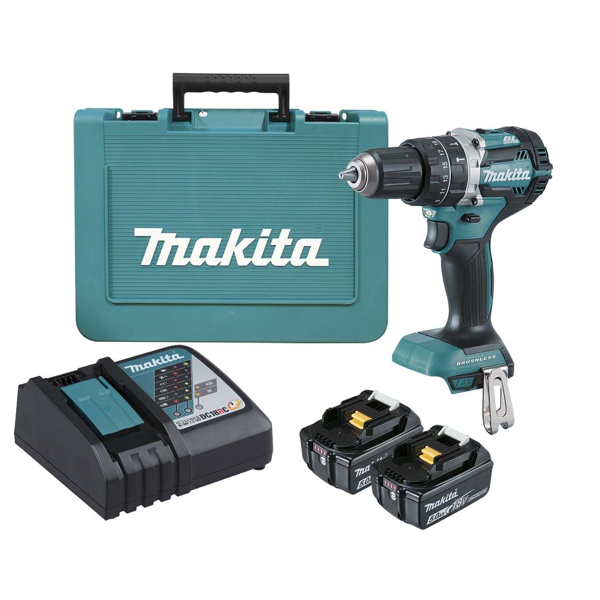 MAKITA. SCREWDRIVER UD.18V DHP484RMJ 54/30Nm 2x4 0Ah BL ->DHP484RFJ