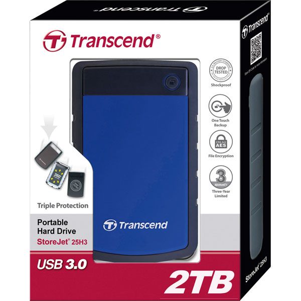 Transcend StoreJet 25H3B - 2TB - USB 3.0