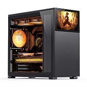 Jonsbo D41 Screen ATX Case  Tempered Glass - black