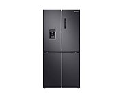 Side by side Samsung RF48A401EB4/EO, 488 l, No Frost, Clasa E, Twin Cooling Plus, Dozator apa, H 179 cm, Dark Inox