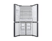 Side by side Samsung RF48A401EB4/EO, 488 l, No Frost, Clasa E, Twin Cooling Plus, Dozator apa, H 179 cm, Dark Inox