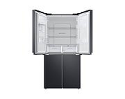 Side by side Samsung RF48A401EB4/EO, 488 l, No Frost, Clasa E, Twin Cooling Plus, Dozator apa, H 179 cm, Dark Inox