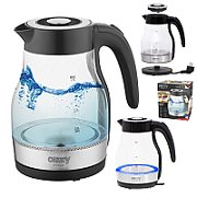 Camry | Kettle | CR 1300 | Electric | 2200 W | 1.7 L | Glass | 360° rotational base | Black