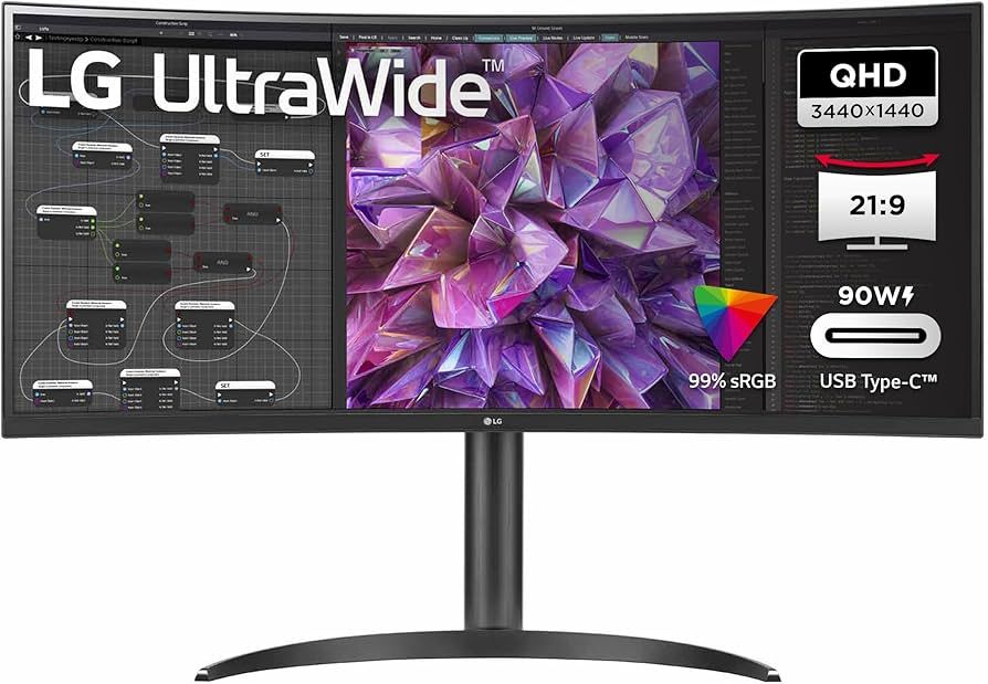 LG Electronics LG LCD 34WQ75X-B 34  black  21:9 Curved UltraWide™ Monitor