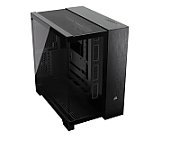 Carcasa CORSAIR 6500X Mid Tower DUAL CHAMBER NEGRU/OBSIDIAN ALUMINIUM, Tempered Glass, Sloturi Expansiune 8 orizontal + 3 vertical, Drive Bays: 2x3.5  2x2.5 , Format Placa De Baza Suportat: MIni-ITX, Micro-ATX, ATX, E-ATX, Lungime Maxima Placa Video: 400mm, Inaltime Maxima Cooler Procesor: 190mm