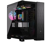 Carcasa CORSAIR 6500X Mid Tower DUAL CHAMBER NEGRU/OBSIDIAN ALUMINIUM, Tempered Glass, Sloturi Expansiune 8 orizontal + 3 vertical, Drive Bays: 2x3.5  2x2.5 , Format Placa De Baza Suportat: MIni-ITX, Micro-ATX, ATX, E-ATX, Lungime Maxima Placa Video: 400mm, Inaltime Maxima Cooler Procesor: 190mm