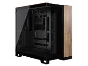 Carcasa CORSAIR 6500X Mid Tower DUAL CHAMBER NEGRU/WALNUT WOOD, Tempered Glass, Sloturi Expansiune 8 orizontal + 3 vertical, Drive Bays: 2x3.5  2x2.5 , Format Placa De Baza Suportat: MIni-ITX, Micro-ATX, ATX, E-ATX, Lungime Maxima Placa Video: 400mm, Inaltime Maxima Cooler Procesor: 190mm