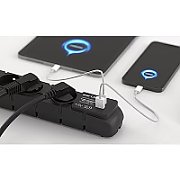 Acar USB W2438 Surge Protector with Fast Charger 5m Black