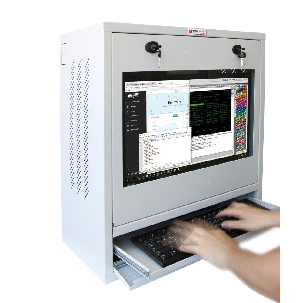 Industrial PC Cabinet and Touch Monitor 22 Inch