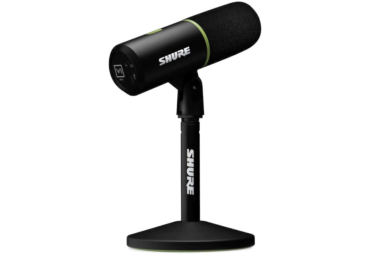 Shure MV6 - USB-C cardioid dynamic microphone for gamers and streamers
