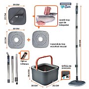 SET CURATENIE MOP ROTATIV 360 MEGA CLEAN, HEINNER CARE