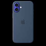 IPHONE 16 PLUS SILICONE CASE/WITH MAGSAFE - DENIM