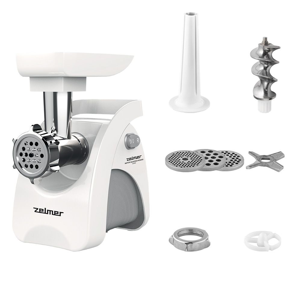 Zelmer ZMM9801B mincer 2200 W Stainless steel  White