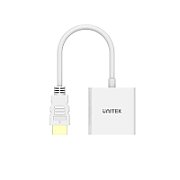 UNITEK ADAPTER HDMI - VGA  FULLHD 60HZ  WHT  M/F