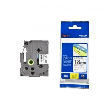 TZE-241CIV LAMINATED TAPE 18MM/8M BLACK ON WHITE