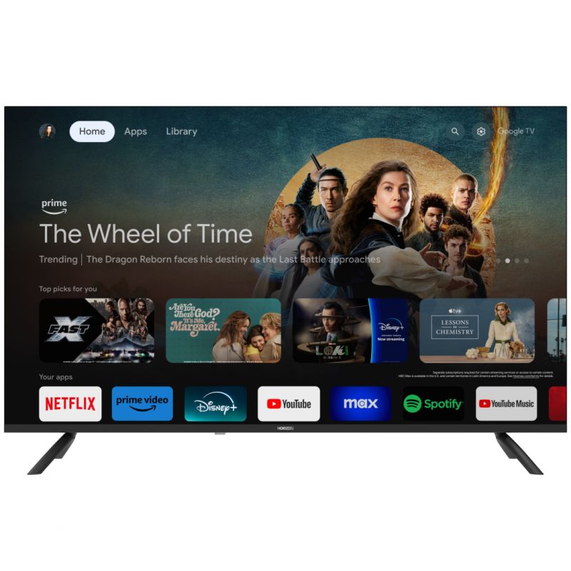 LED TV HORIZON 4K-GTV 65HL7590U/D, 65  D-LED, 4K Ultra HD (2160p), Dolby Vision HDR / HDR10 / HLG + MicroDimming, Digital TV-Tuner DVB- S2/T2/C, Googlecast + Google Assistant + BT, Contrast 5000:1,  260 cd/m2,1x LAN (RJ45), 1xCI+, 2x HDMI 2.0, 2x HDMI 2.1, 2x USB 2.0, AV (Mini), Optical, Dolby