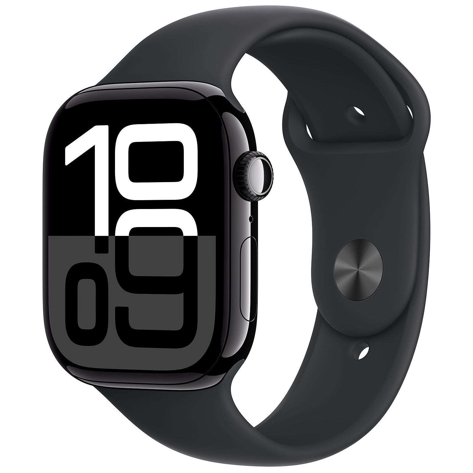 Apple Watch Series 10 jet black aluminium  46mm 4G black sport band Size M/L