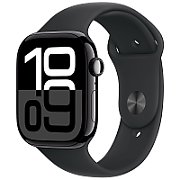 Apple Watch Series 10 jet black aluminium  46mm 4G black sport band Size M/L