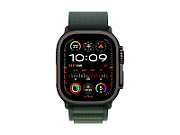Apple Watch Ultra 2 (2024) black titanium 49mm 4G dark green alpine loop Size M