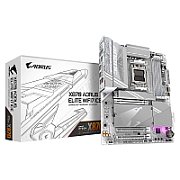 GIGABYTE X870 A ELITE WF7 ICE Motherboard - Supports AMD Ryzen 9000 CPUs  16+2+2 Phases Digital VRM  up to 8000MHz DDR5 (OC)  4xPCIe 5.0 + 4xM.2 Wi-Fi 7  2.5GbE LAN  USB 3.2 Gen 2x2