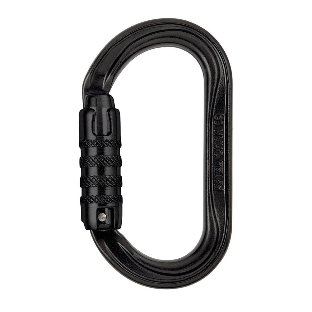 Oxan triact lock carabiner black PETZL
