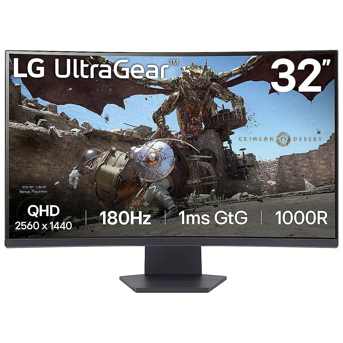 LG LG 32GS60QC-B | 32   | VA | QHD | 16:9 | 180 Hz | 1 ms | 2560 x 1440 pixels | 300 cd/m2 | HDMI ports quantity 2