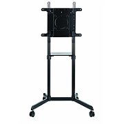 Stand TV mobil Serioux TV11-46TW, dimensiuni: 920x702x1595mm, compatibilitate  dimensiune ecran: 37 -70 , compatibil VESA: 200x200, 400x200, 300x300, 600x200, 350x350, 400x400, 600x400, greutate maximă suportata TV: 70 kg, interval de înclinare: 0° sau 5°, rotația ecranului: 0°~+90°, greutate maximă