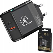 Extralink Smart Life Fast Charger 65W GaN | Charger | USB-C  USB-A