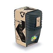 KEDEN KOSZ NA ŚMIECI SORTIBOX 25L SET 4 - ANTRACYT ECO WOOD