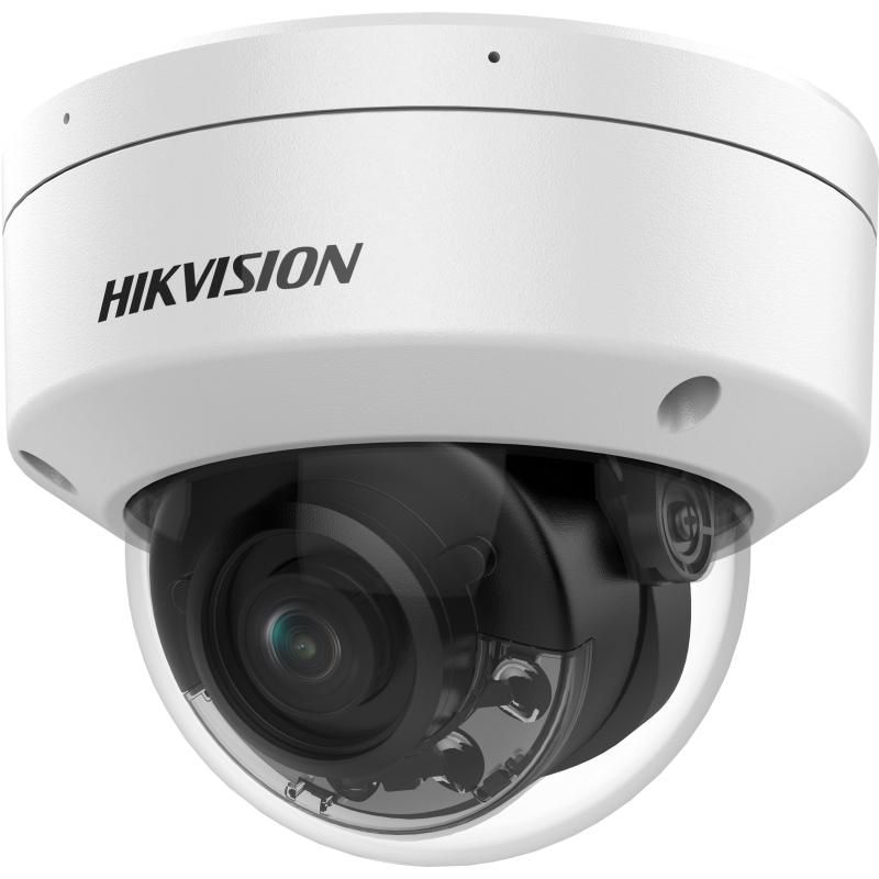 Camera de supraveghere IP Dome 8MP Hikvision DS-2CD2187G2H-LISU(4MM) (EF), lentila fixa 4mm, iluminare min: Color: 0.0005 Lux @ (F1.0, AGC ON), 0 Lux cu lumina alba: 30m, IR 30m, microfon incorporat, interfata audio: 1/1, alarma: 1/1, slot card de memorie: microSD/microSDHC/microSDXC maxim 512GB