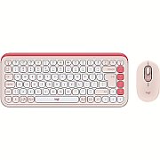 POP ICON COMBO MOUSE AND KB/ROSE - US INTL - INTNL-973
