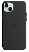 IPHONE 15 PLUS SILICONE CASE/WITH MAGSAFE - BLACK