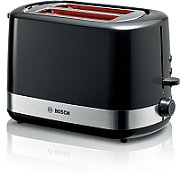 Bosch TAT6A513 toaster 2 slice(s) 800 W Black  Stainless steel