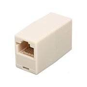 APC RJ45F/RJ45F, WHITE, IN LINE COUPLER, CAT 5, RJ45F/RJ45F