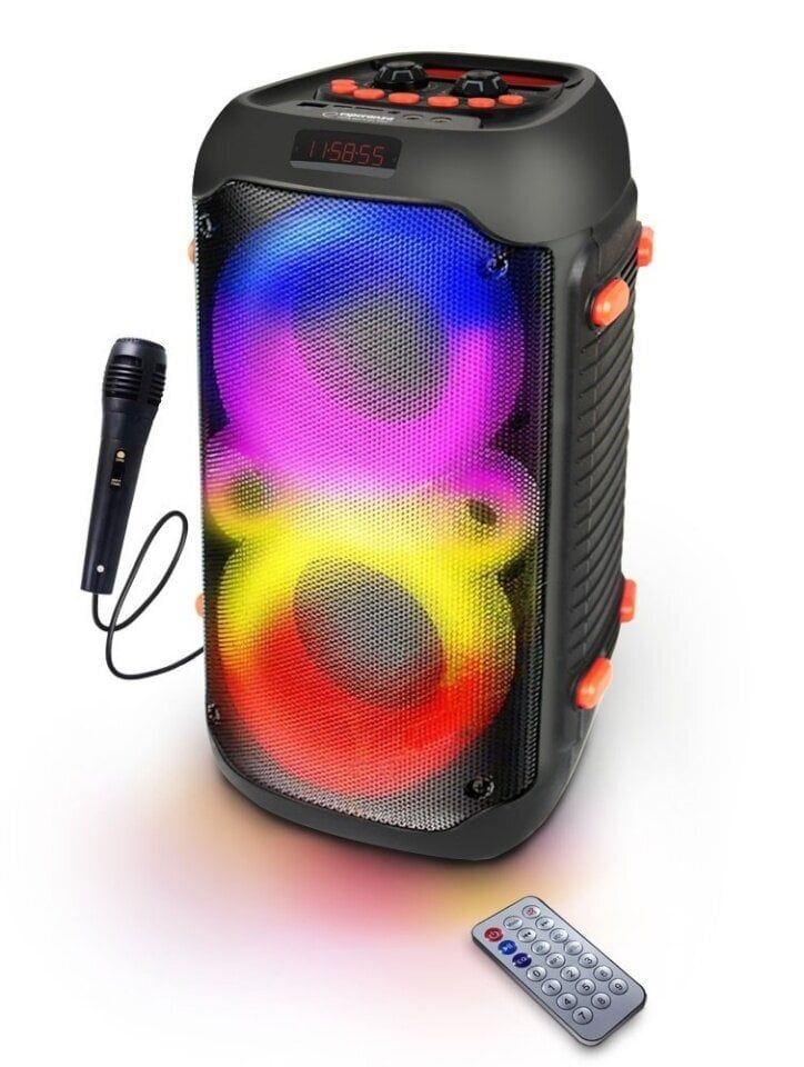 Esperanza EP156 BT FM LED RGB KARAOKE Speaker Black 20W