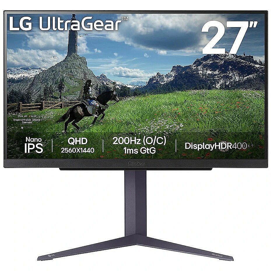Monitor 27 inch LG 27GS85Q-B.AEU 2560 x 1440, 180 Hz (200 Hz OC)