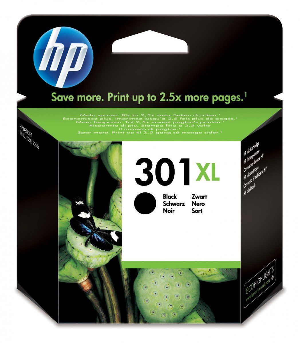 Cartus cerneala HP CH563EE#BA3 ,Negru ,430 pagini ,Original (301xl) 