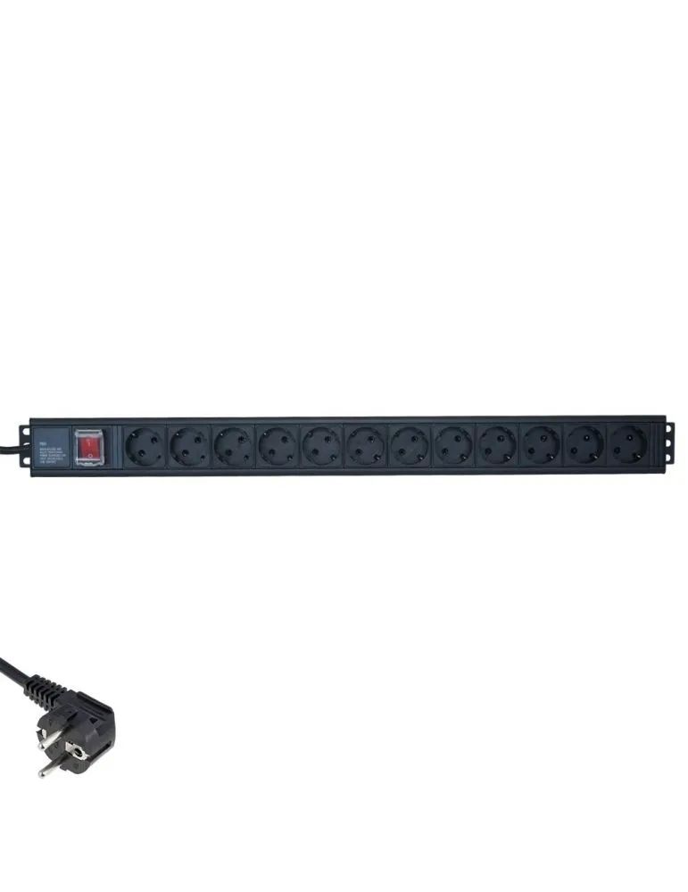 Priză de rack cu montare verticală , PDU 12 posturi Schuko, Xcab